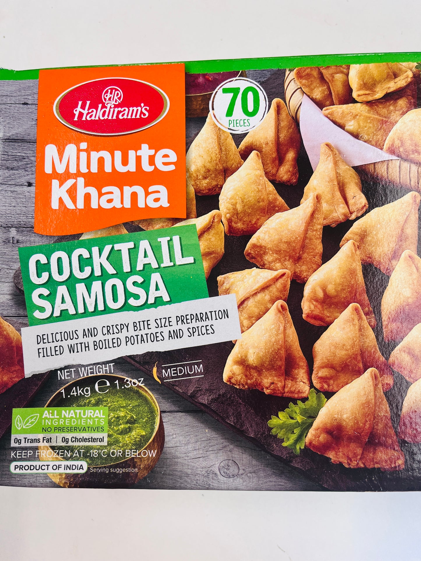 Haldiram cocktail Samosa 70pieces - Value Pack