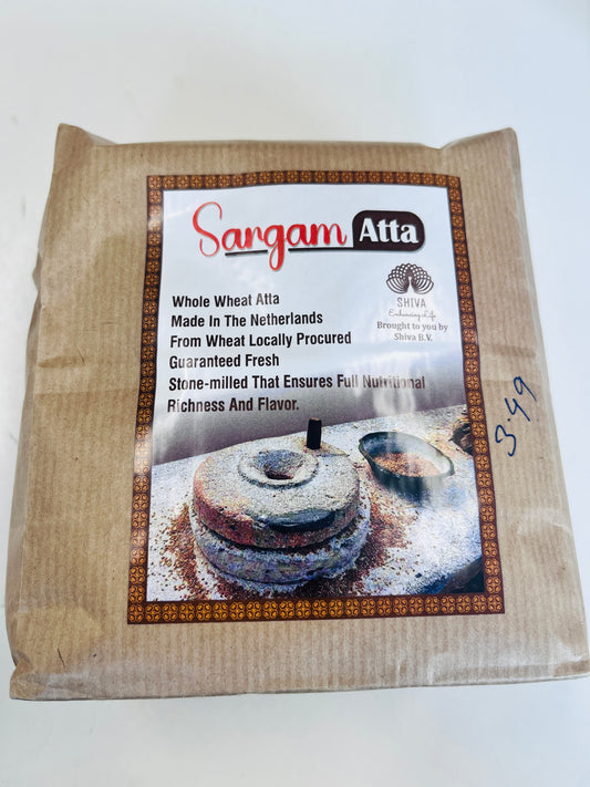 Sargam Atta Chakki Fresh Whole Wheat Biological Flour 1Kg