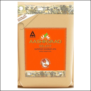 Aashirvaad Select Sharbati Atta Wheat Flour 5Kg (Export Quality)