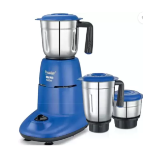 Prestige Hero 500W 3 Jar Stainless Steel Mixer 500 Mixer Grinder (3 Jars, Blue)