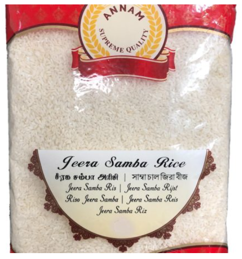 Annam Jeera Samba Rice